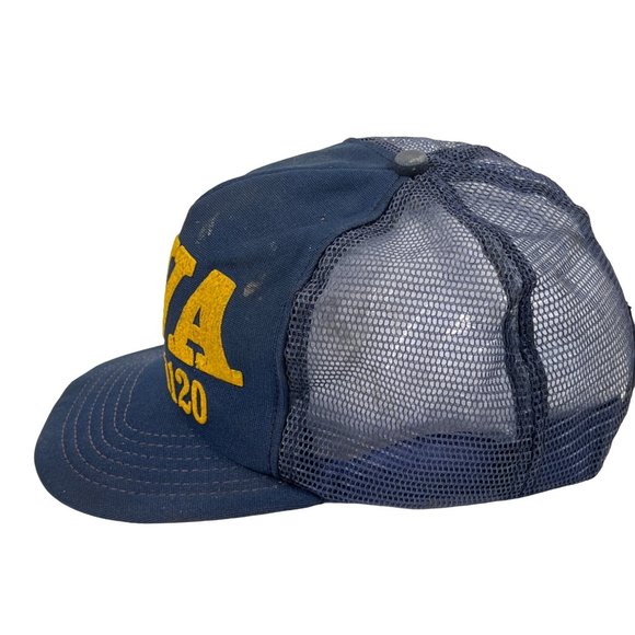 Vintage Navy Mesh Adjustable Baseball Hat /Cap C57 - Picture 4 of 10